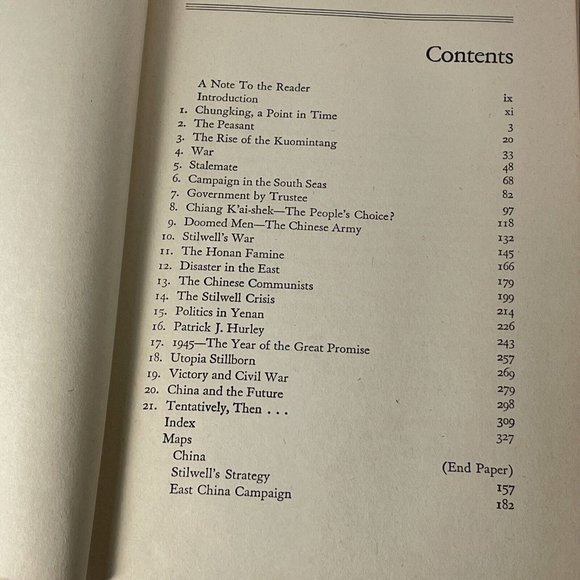 Thunder Out Of China By Theodore H. White And Annalee Jacoby. 1946 Book - Picture 6 of 11